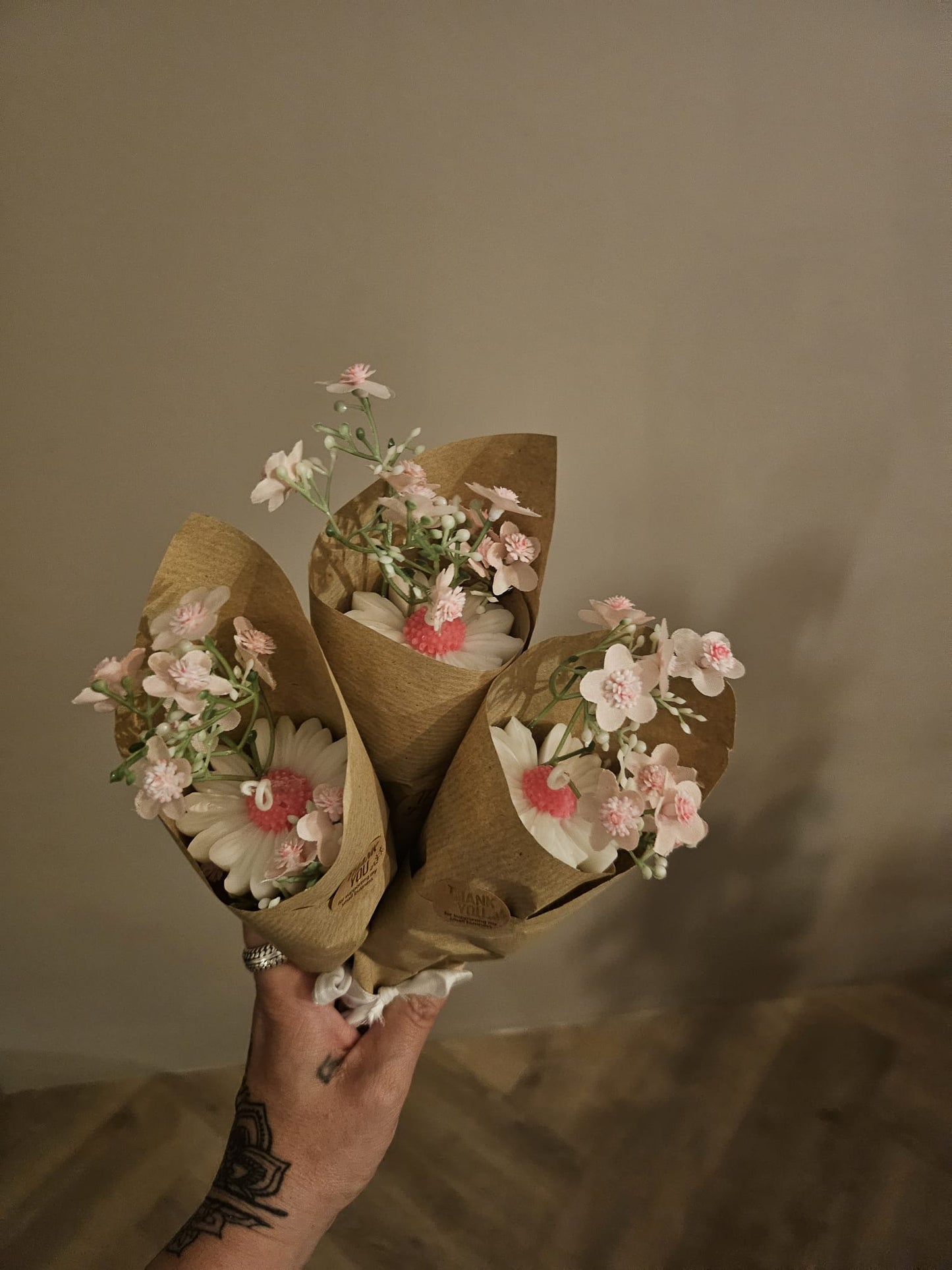 Bloem boeket kaars
