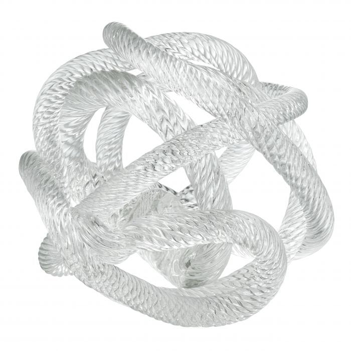 Klein geknoopt glazen sculptuur (S)