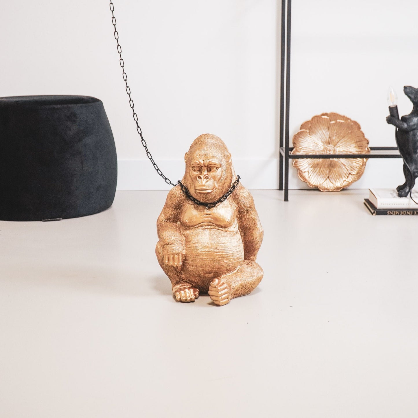 Gorilla Goud 24x26x36,5 cm