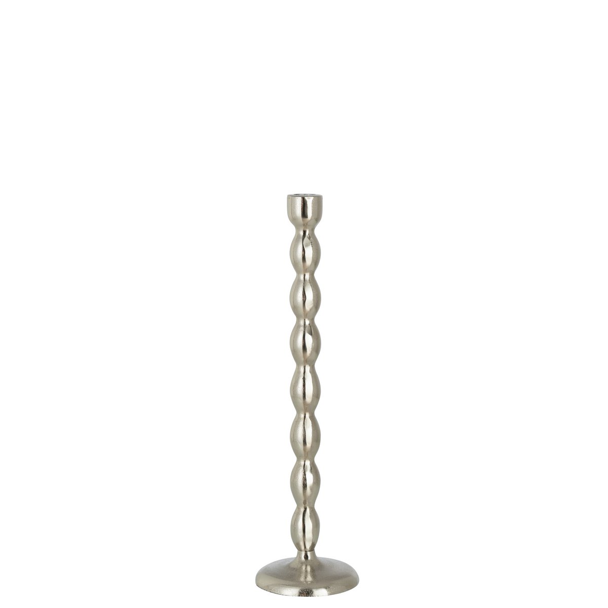 J-Line Kandelaar Bollen Mat Aluminium Zilver Large