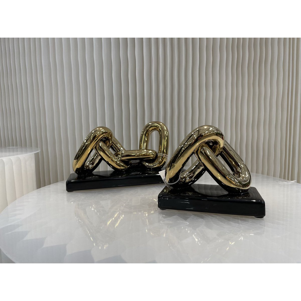 Moderne Luxe Gouden Ketting Art 4 Schakel -grootBIG)