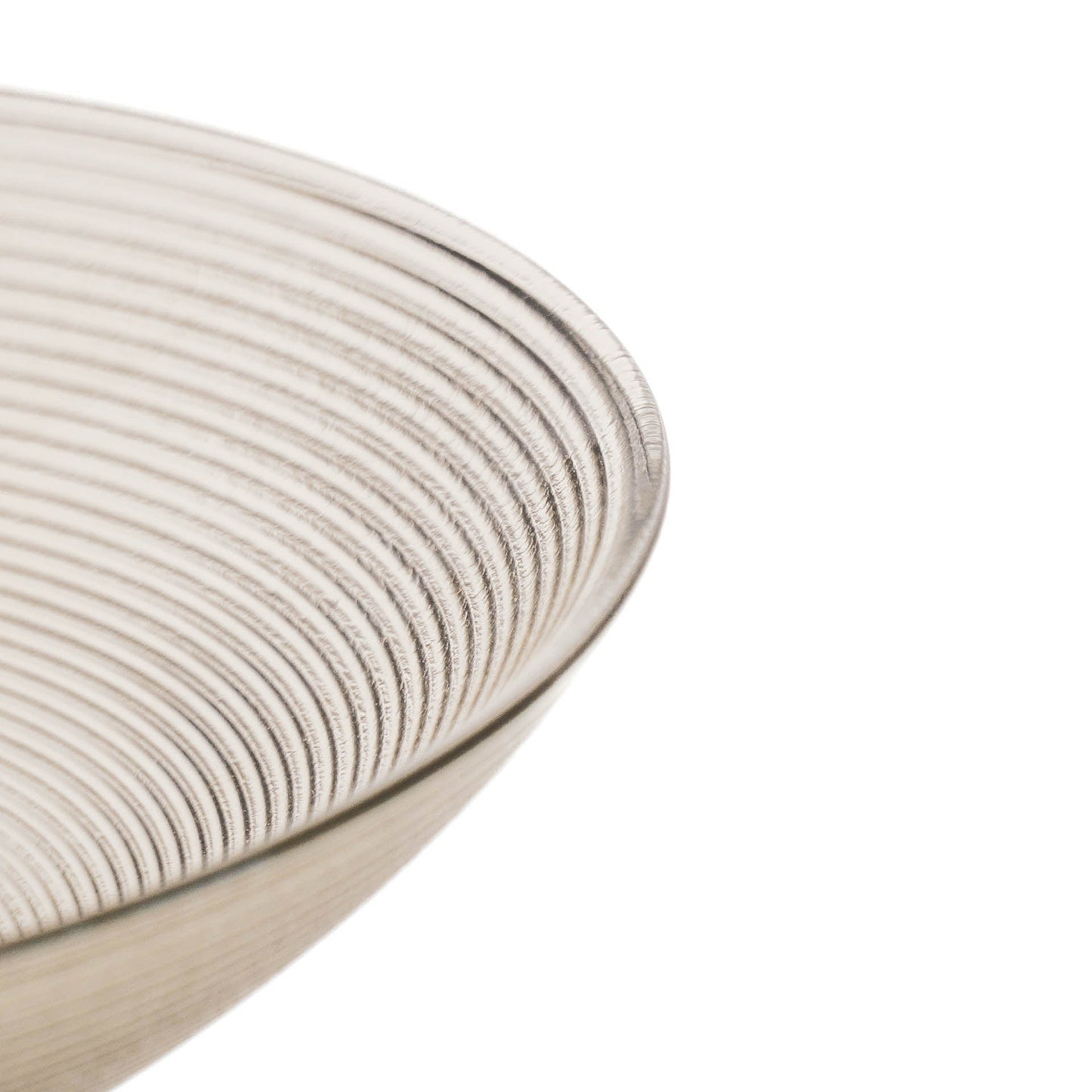 Super Bowl met gouden voet - Smokey Glas - 24,5x8,5 cm