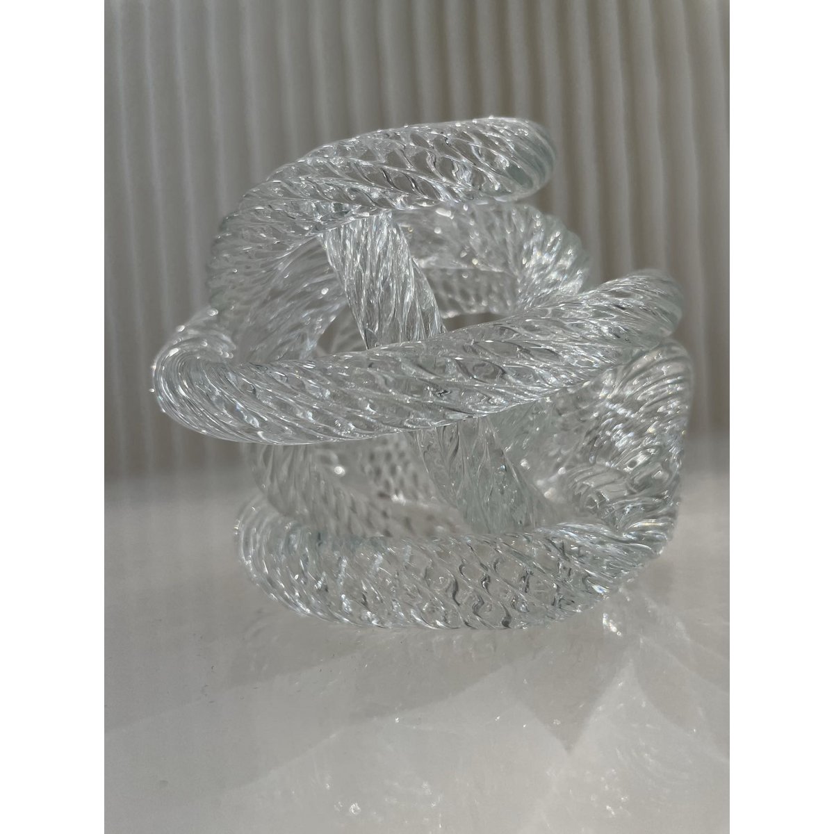 Klein geknoopt glazen sculptuur (S)