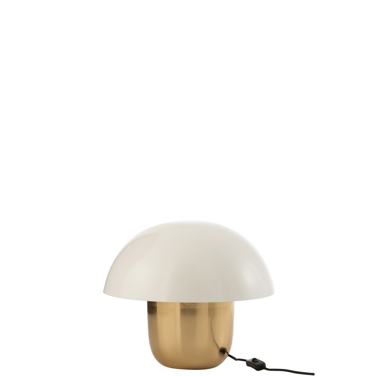 J-Line Lamp Paddenstoel Ijzer Wit/Goud Small