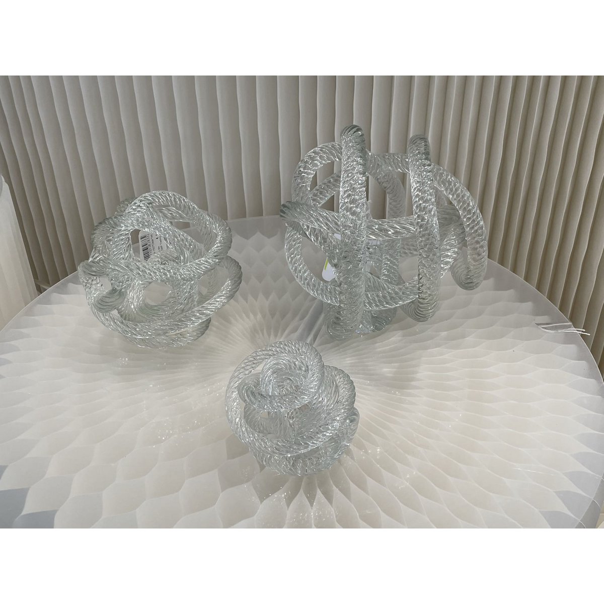 Klein geknoopt glazen sculptuur (S)