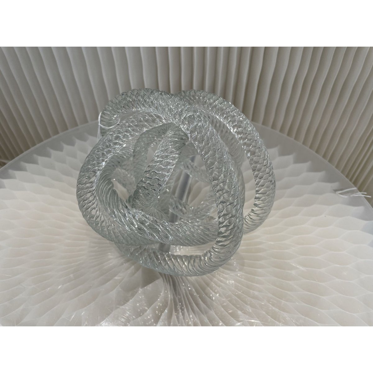 Klein geknoopt glazen sculptuur (S)