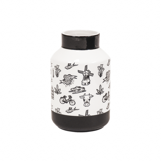 Housevitamin Vaas - Hollands Zwart - 11,5x11,5x18,5cm