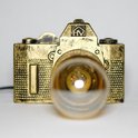 Zwart-Online Camera lamp Zwart & Goud