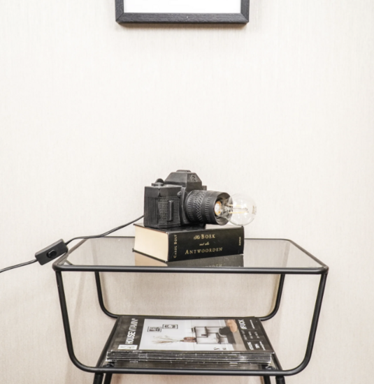 Zwart-Online Camera lamp Zwart & Goud