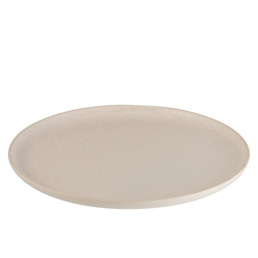 J-Line Marie bord - keramiek - creme - L - 6x