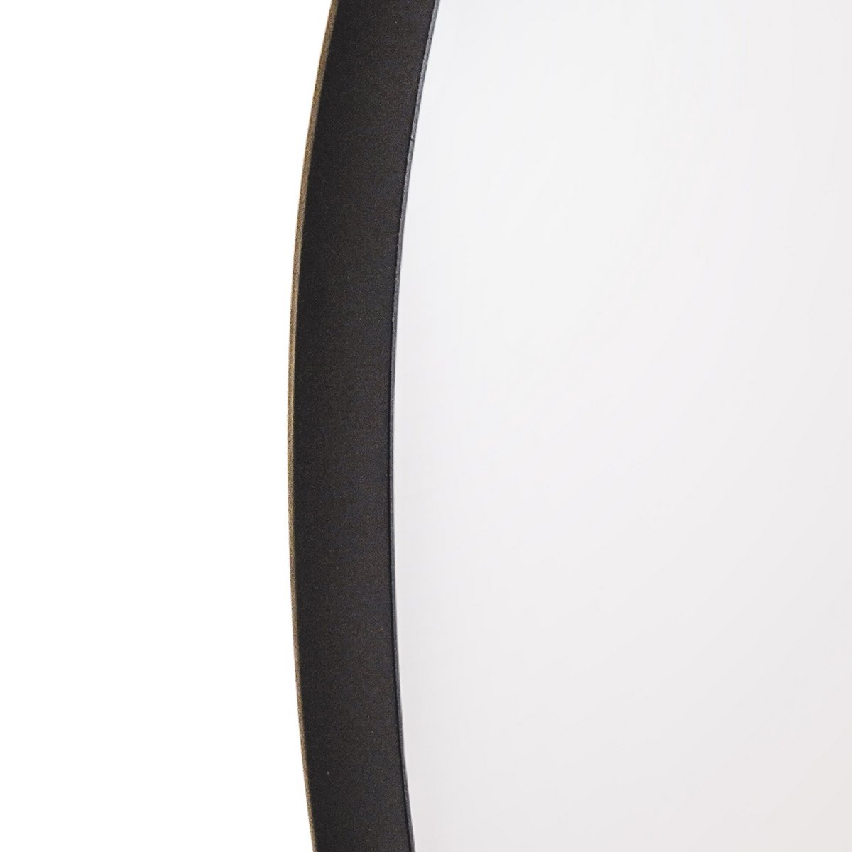 HV Ronde Spiegel Metaal - Zwart - 80cm