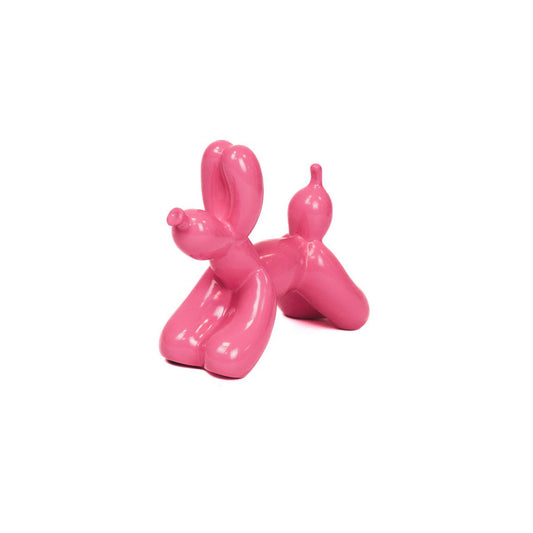 Housevitamin Ornament Ballon Hond Klein - 18x7x14,5cm- Neon Roze