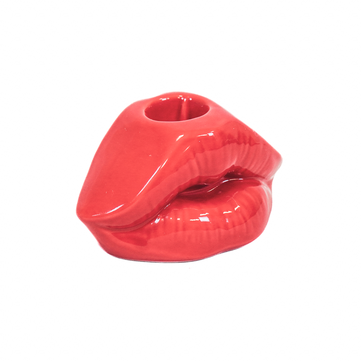 Housevitamin Lips Don't Lie Kandelaar - Rood - 10,5x6,5x5,5cm
