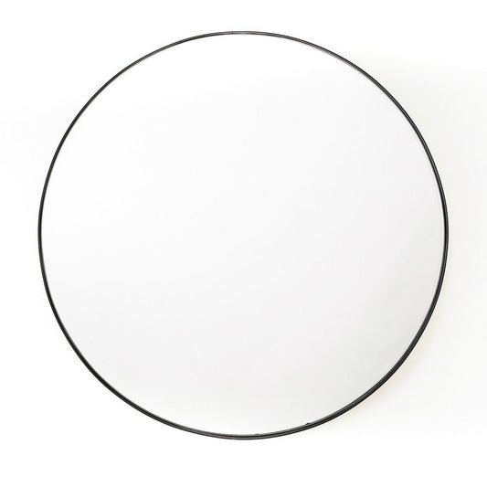 HV Ronde Spiegel Metaal - Zwart - 80cm