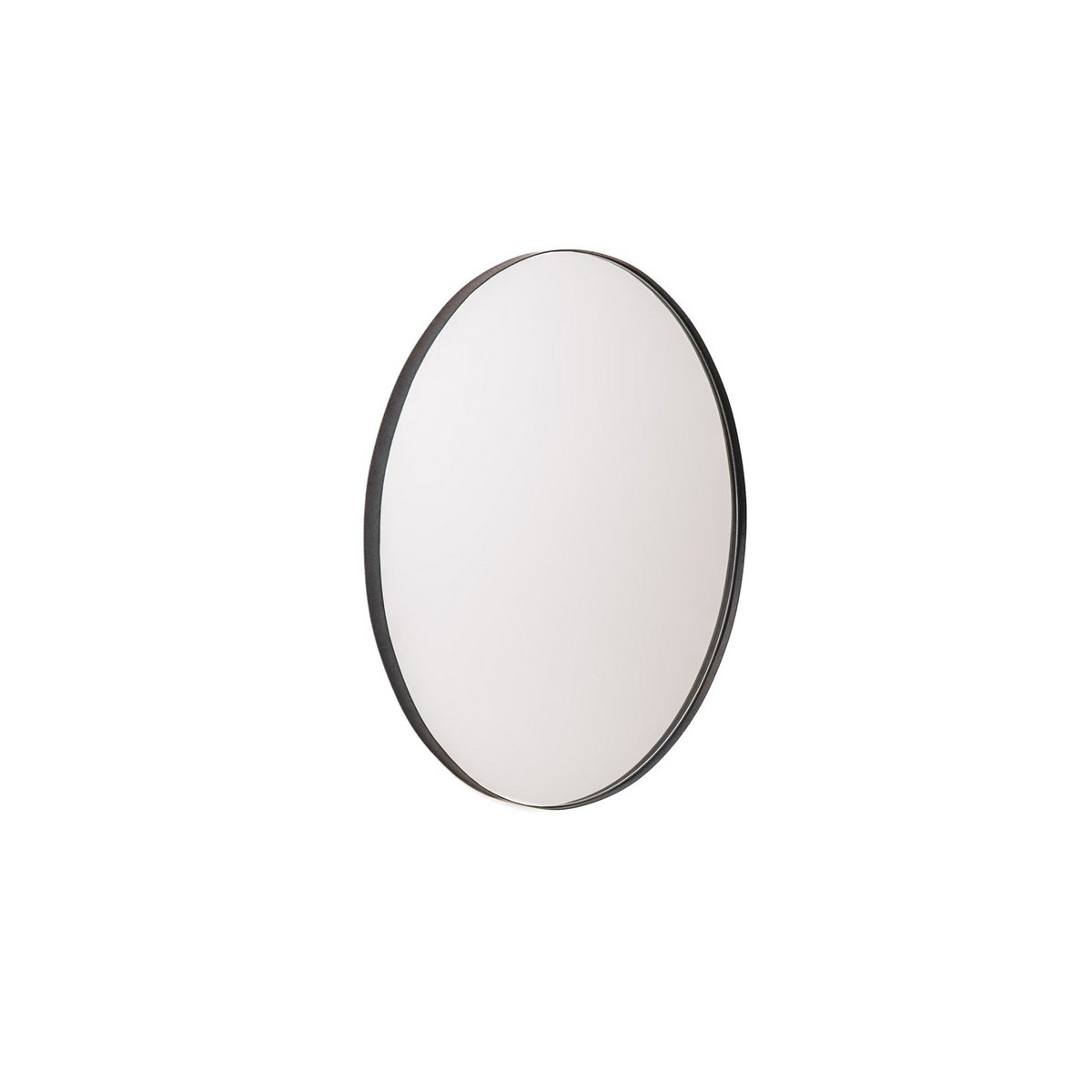 HV Ronde Spiegel Metaal - Zwart - 80cm