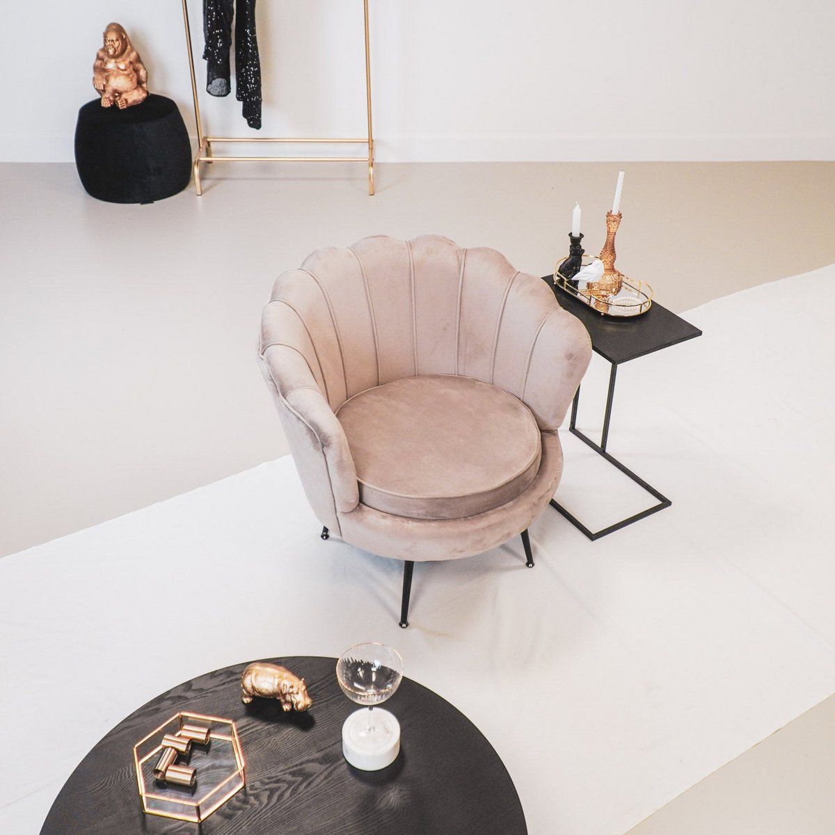 HV Fauteuil Stoelkuip - Taupe/Bruin