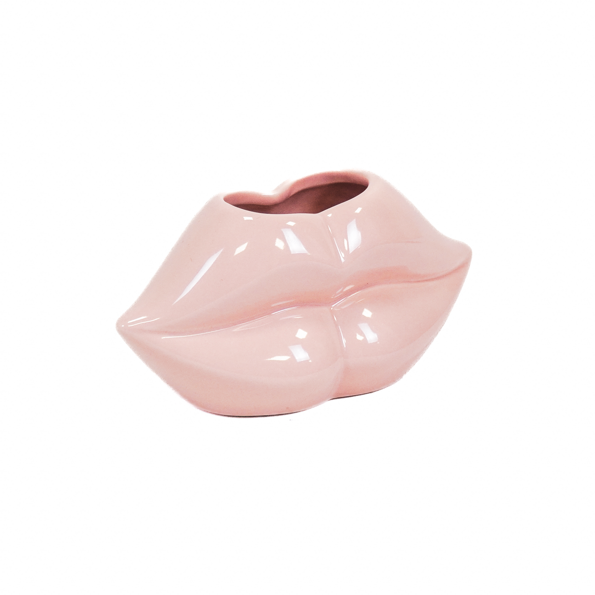Housevitamin Lips Don't Lie Pot - Lichtroze - 15,5x6,5x7,5cm