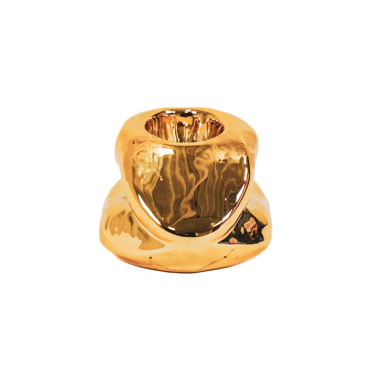 Housevitamin Lips Don't Lie Kandelaar - Goud - 7x5,5x4cm