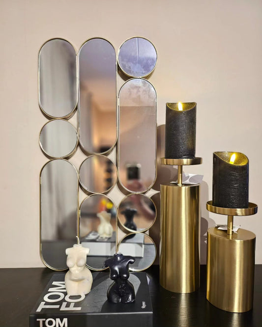 Gouden kandelaren set