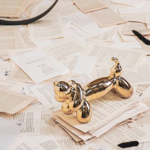 Balloondog Zwart & Goud