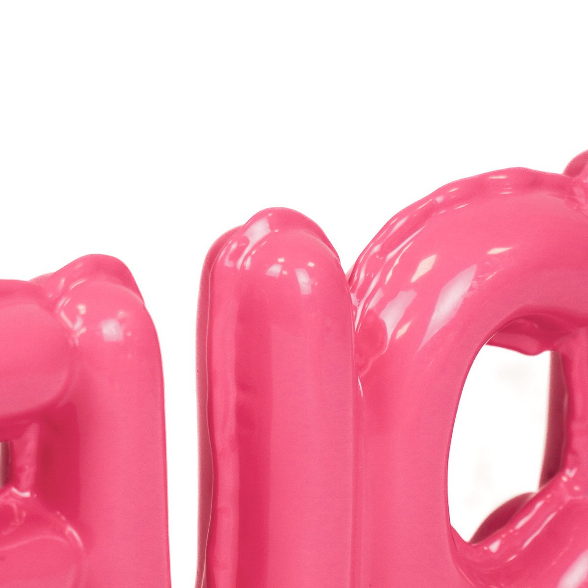 Housevitamin Ornament Ballon 'Fuck' - 25x3,5x10 cm - Neon Roze