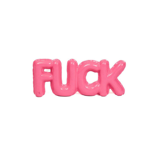 Housevitamin Ornament Ballon 'Fuck' - 25x3,5x10 cm - Neon Roze