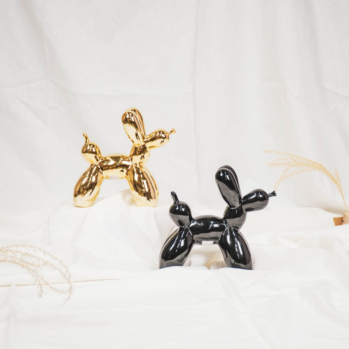 Housevitamin Doggy Style Ballonornament - Zwart - 8x18,5x8cm