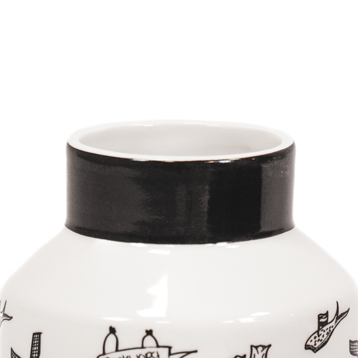 Housevitamin Vaas - Hollands Zwart - 11,5x11,5x18,5cm