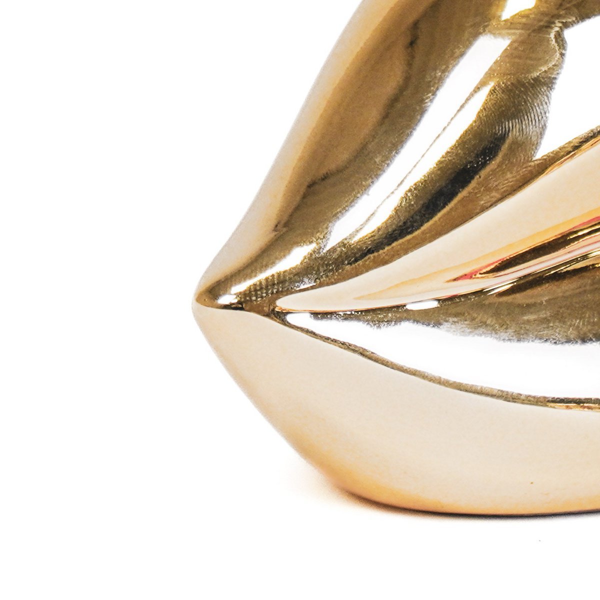 Housevitamin Lips Don't Lie Pot - Goud - 15,5x6,5x7,5cm