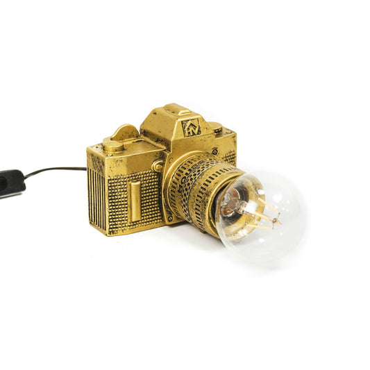 Zwart-Online Camera lamp Zwart & Goud