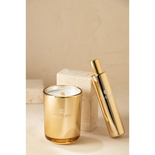 J-Line Geurkaars Excellent Golden Honey Goud Small-50Uur