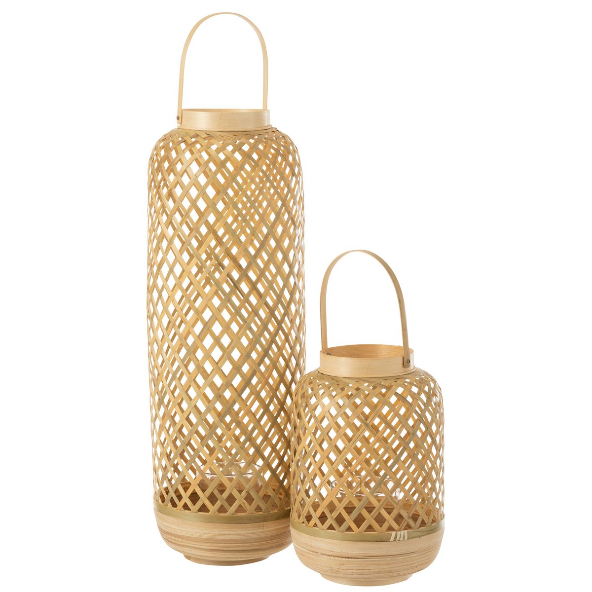 J-Line Lantaarn Evi Bamoe Naturel Large