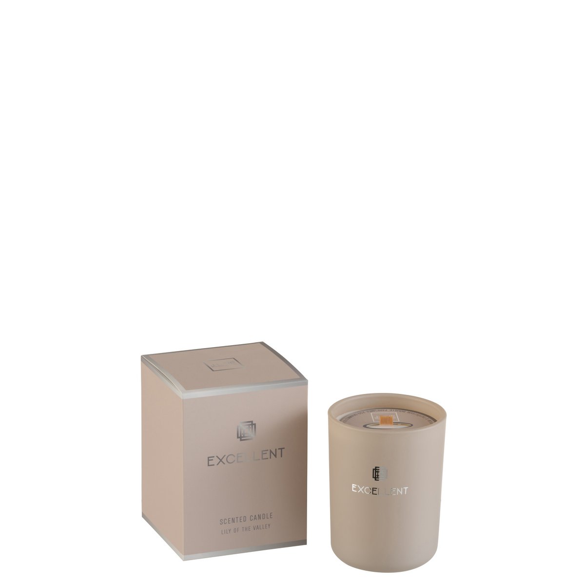 J-Line Geurkaars Excellent Glas Beige Small-50U