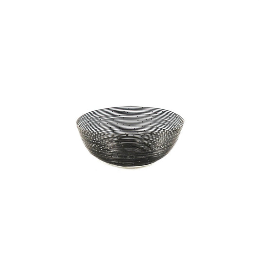 HV Wired Steel Kom - Zwart - 26x26x10cm