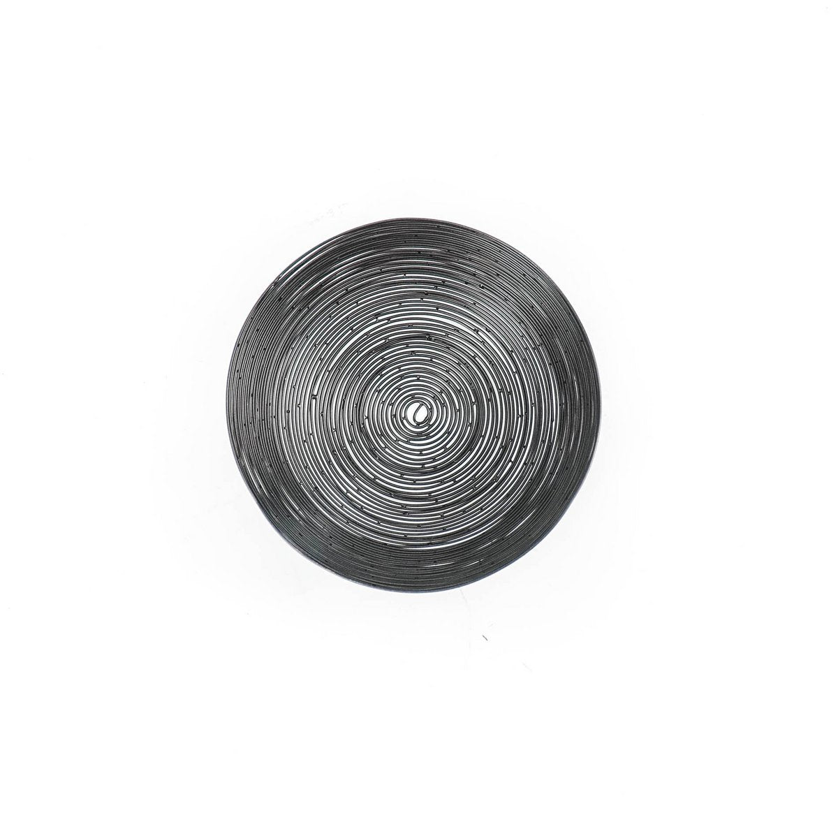 HV Wired Steel Kom - Zwart - 26x26x10cm