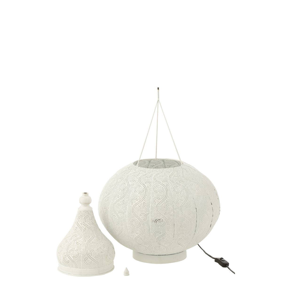 J-Line Lamp Aladin Metaal Wit Small