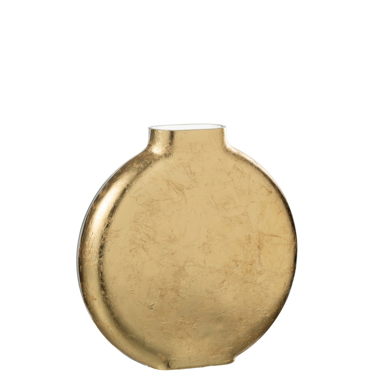 J-Line Vaas Miki Verre Transparant/Goud Large - 25.5 cm hoog