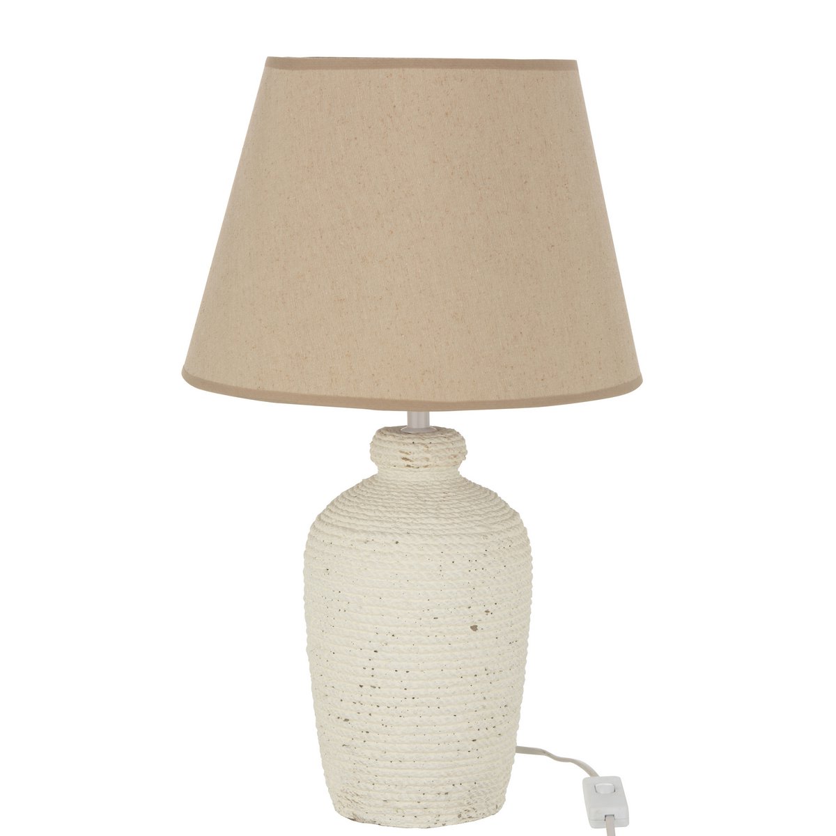 J-Line Lamp Esmee Cem/Tex Wit/Beige