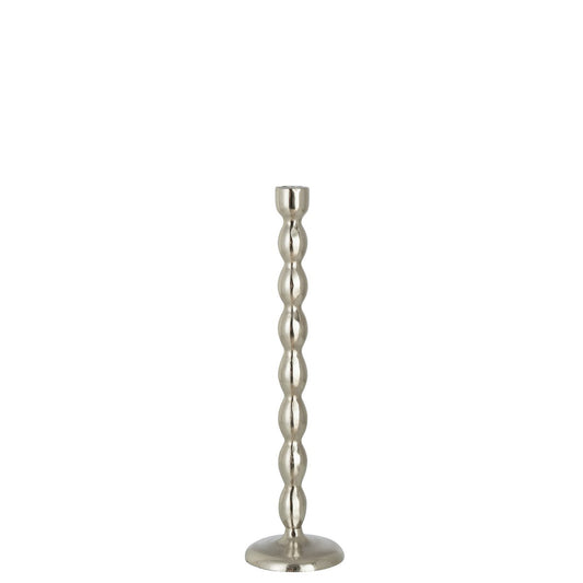 J-Line Kandelaar Bollen Mat Aluminium Zilver Large