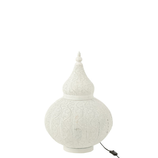 J-Line Lamp Aladin Metaal Wit Small