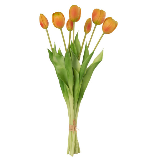 J-Line Boeket Tulpen 7Stuks Pu Oranje Large