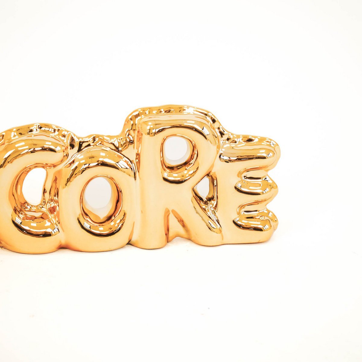 HV Ballonornament 'Hardcore' - Goud - 33,4x3,8x9,8 cm