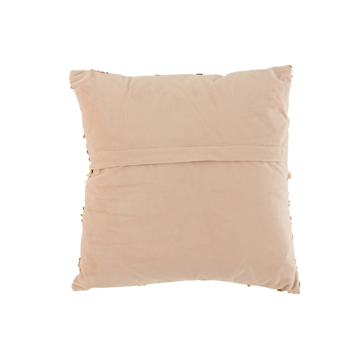 J-Line Kussen Paillet Fluweel Champagne/Beige