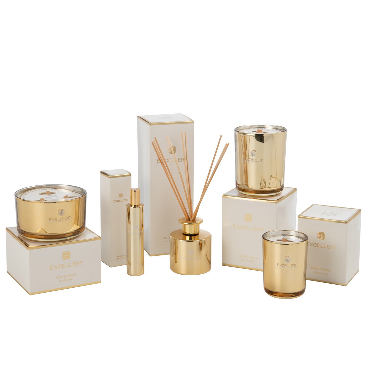J-Line Huisparfum Excellent Golden Honey Goud