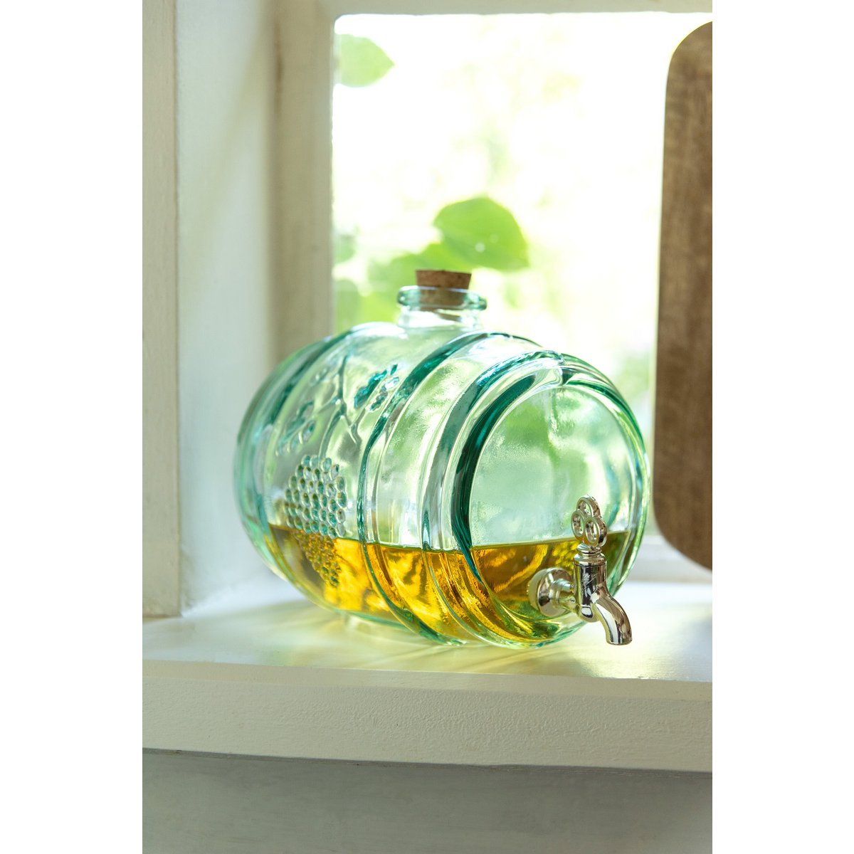 J-Line Drankdispenser Wijnvat Glas Transparant