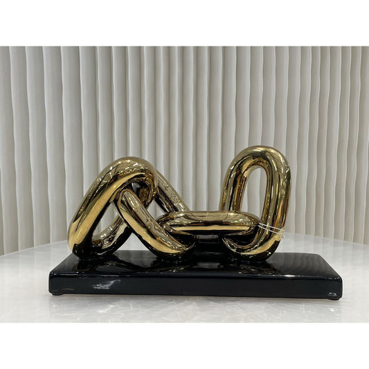 Moderne Luxe Gouden Ketting Art 4 Schakel -grootBIG)